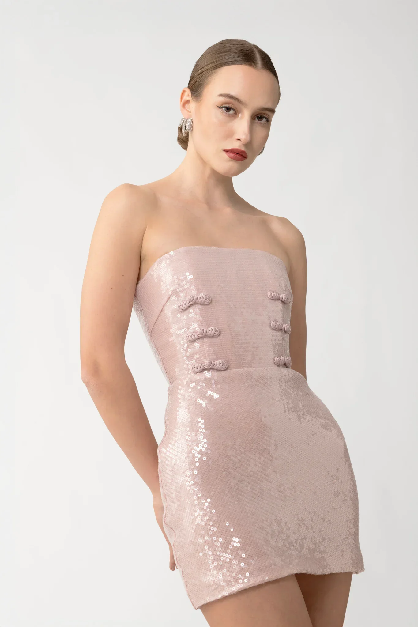 Cindy Sequined Mini Dress - Image 3