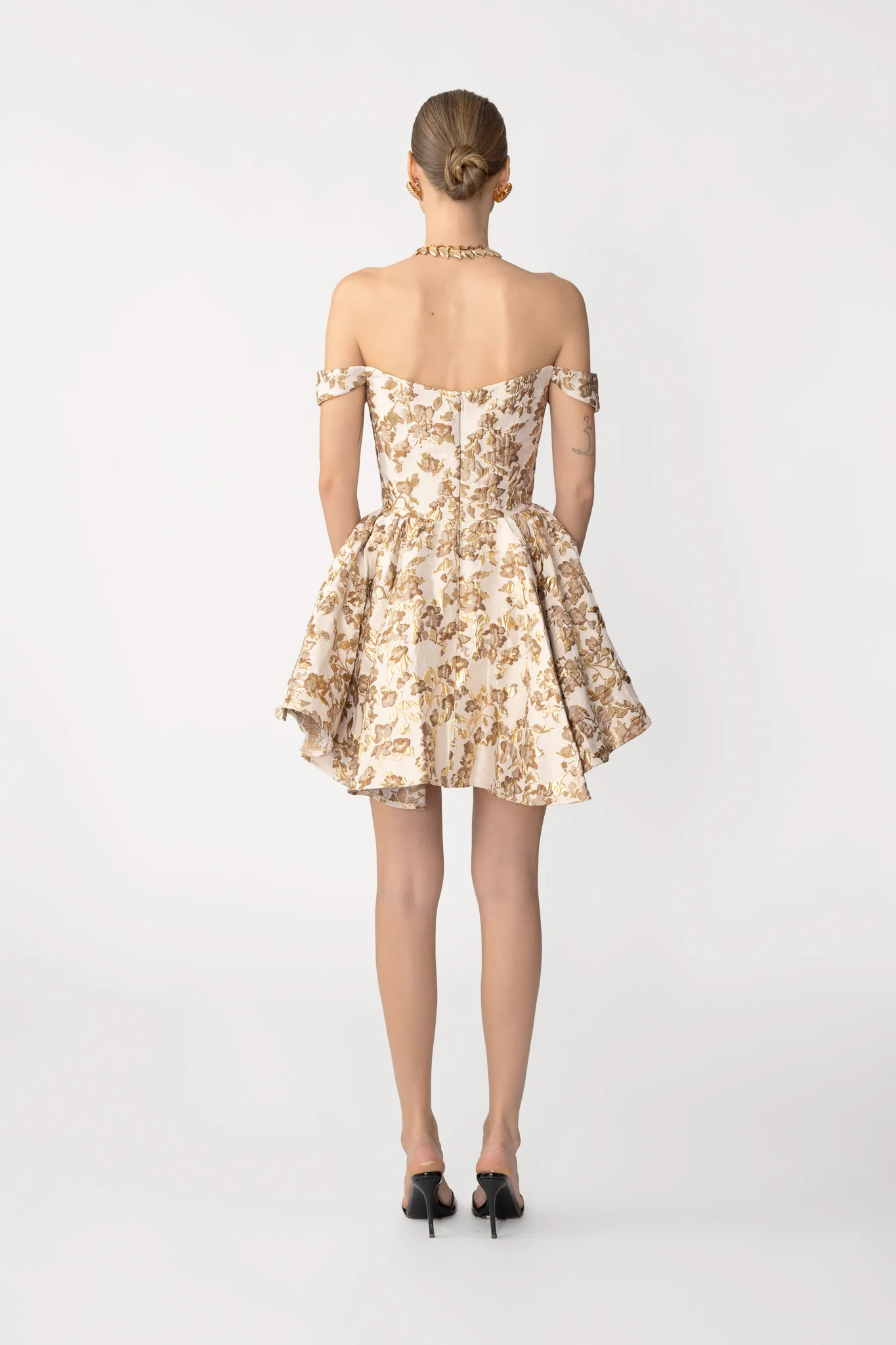 Jem Brocade Mini Dress - Image 3
