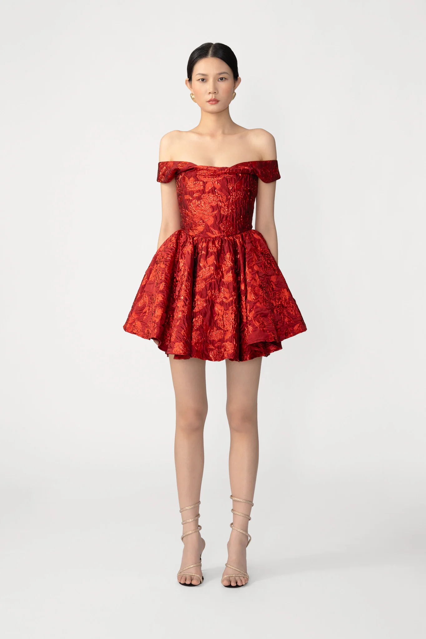 Jem Brocade Mini Dress - Image 4