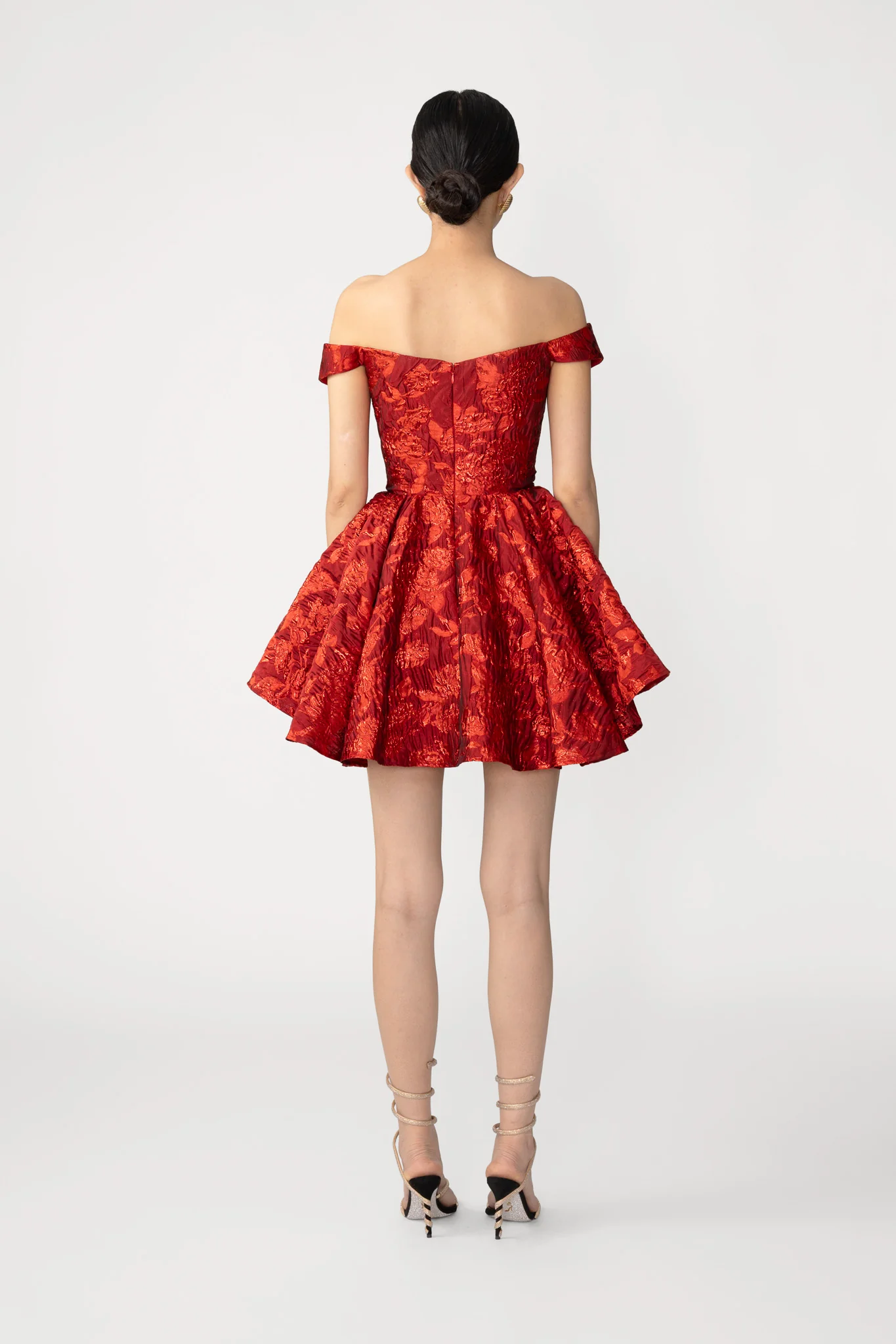 Jem Brocade Mini Dress - Image 5