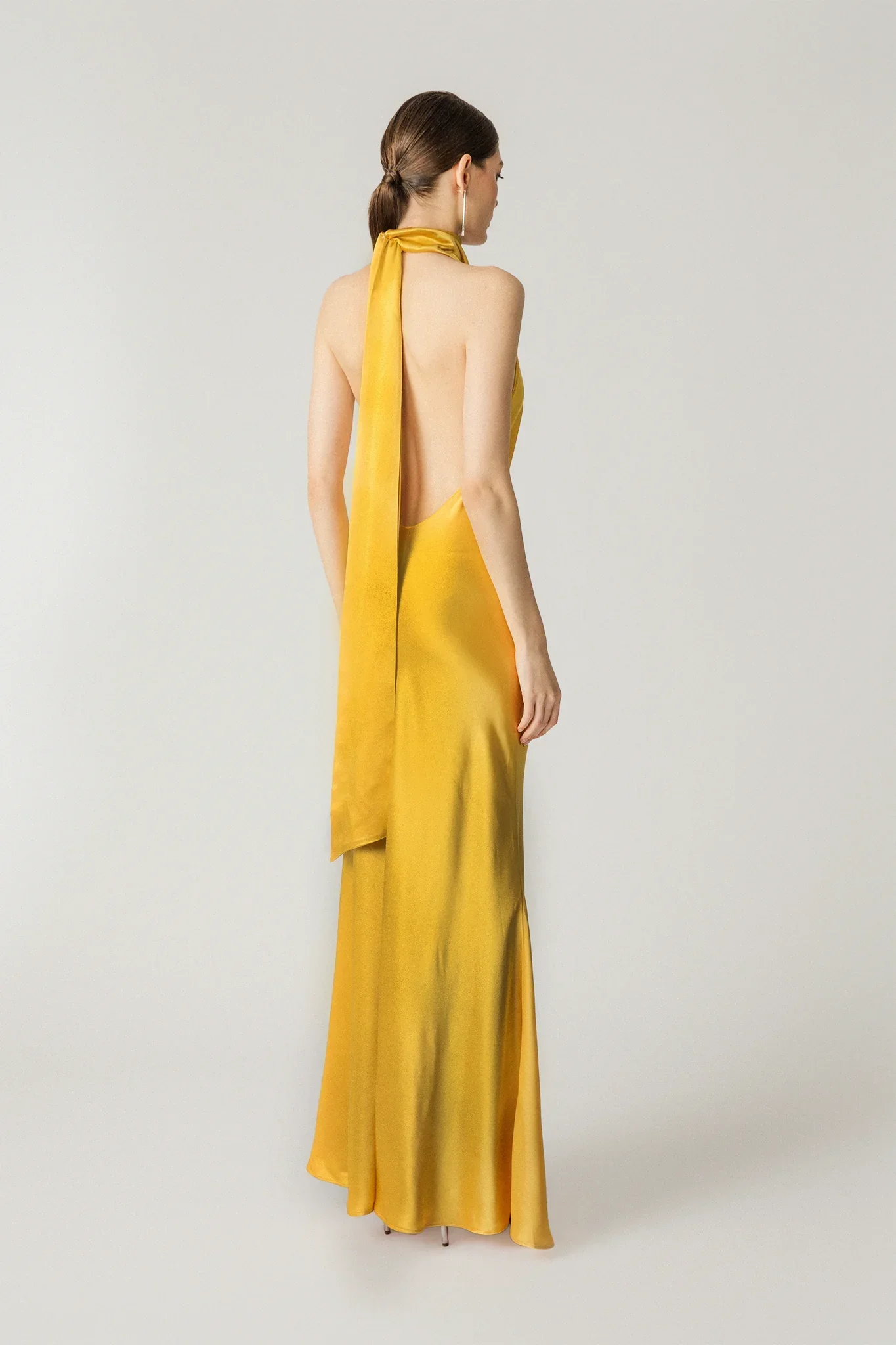 Penelope Backless Satin Gown - Image 4