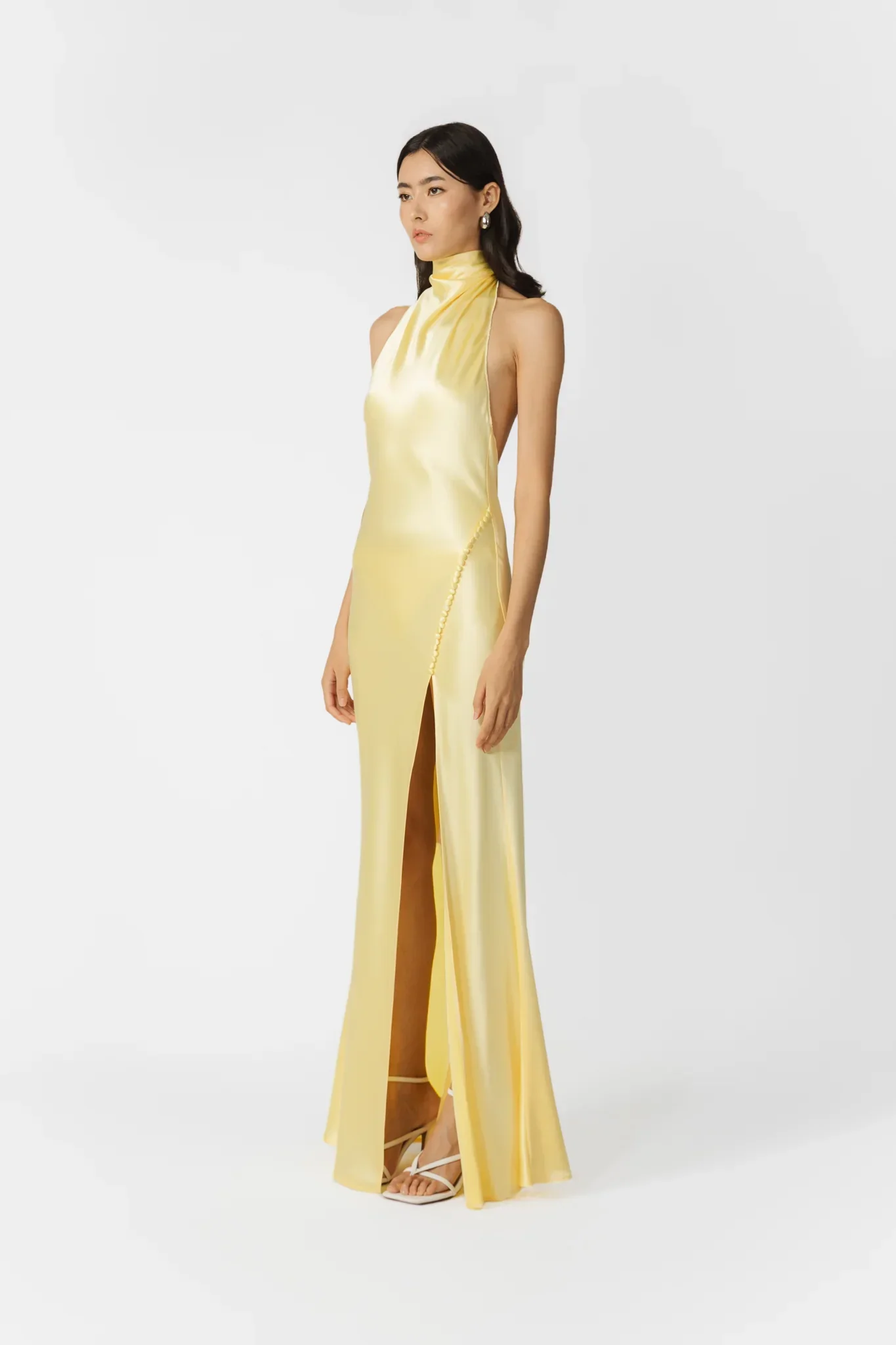 Penelope Backless Satin Gown - Image 3