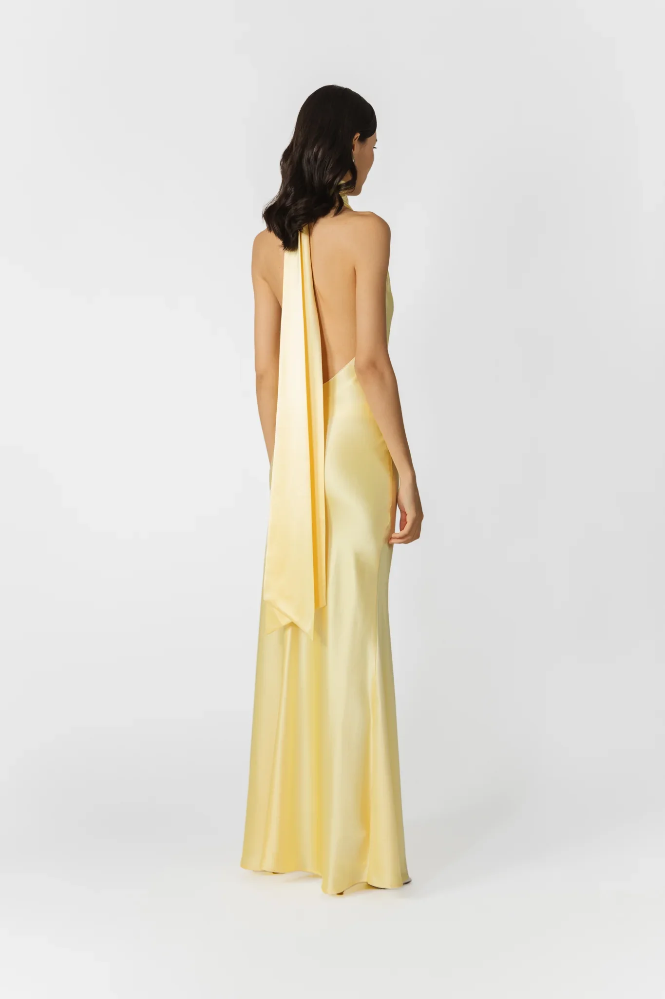 Penelope Backless Satin Gown - Image 4