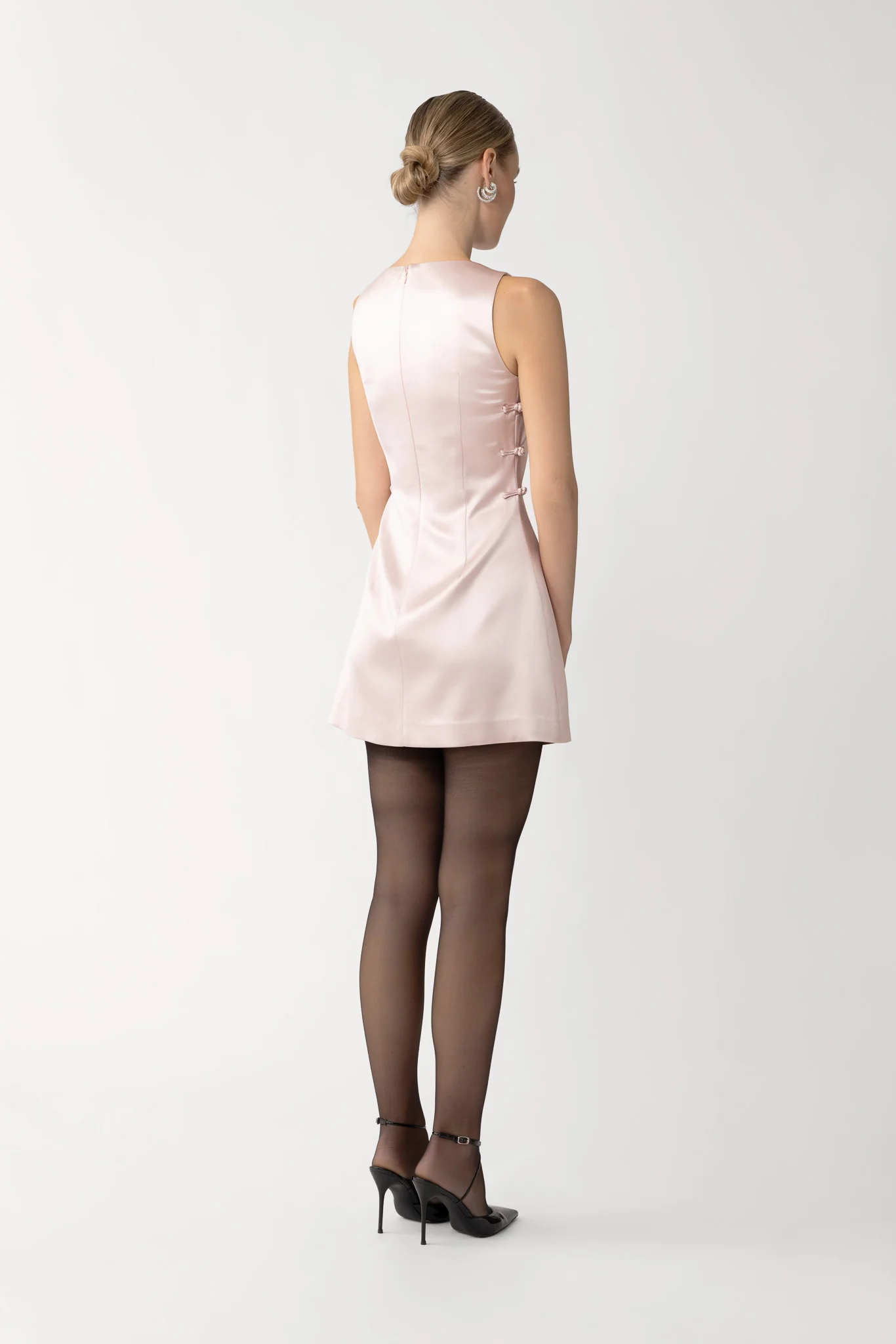 Teddi Satin Mini Dress - Image 3