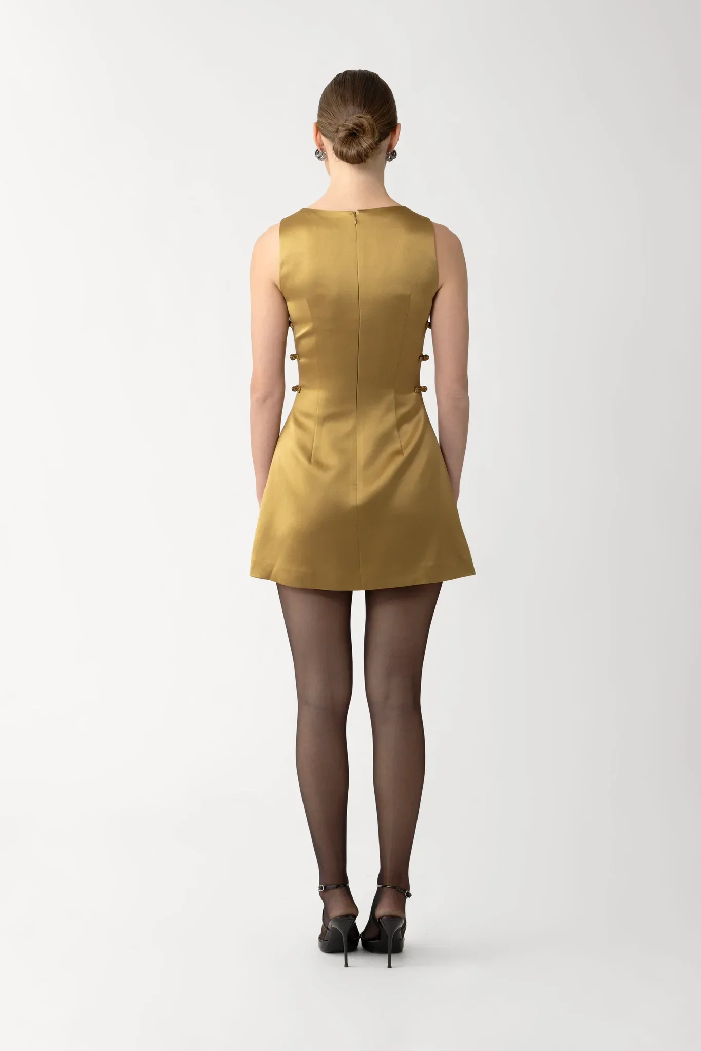 Teddi Satin Mini Dress - Image 4